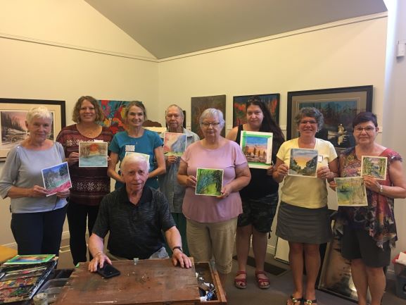 Group photo from the first paint workshop with Jack Lockhart